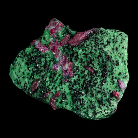 7" Natural Rough Ruby In Zoisite And Hornblende Crystal Mineral Specimen Anyolite - Fossil Age Minerals