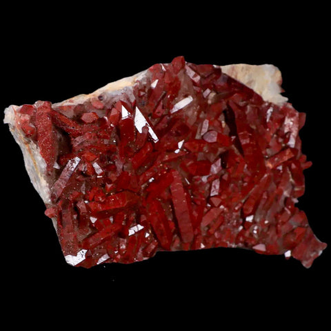 5.6" Natural Red Ferruginous Quartz Crystal Cluster Mineral Specimen Meknes Morocco - Fossil Age Minerals