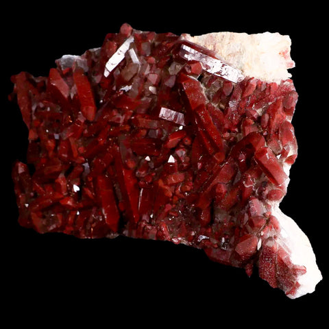 5.6" Natural Red Ferruginous Quartz Crystal Cluster Mineral Specimen Meknes Morocco - Fossil Age Minerals