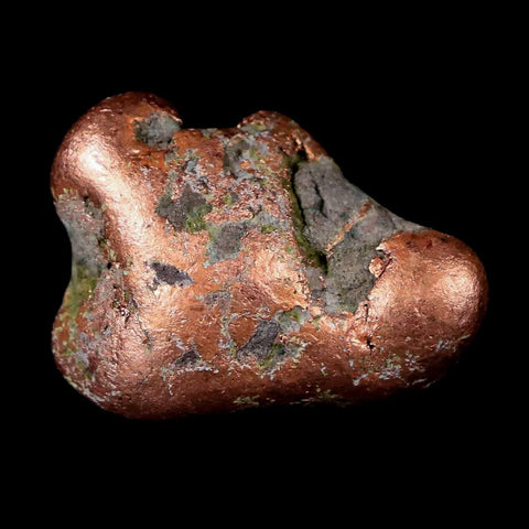 1.1" Solid Native Copper Polished Nugget Mineral Keweenaw Michigan - Fossil Age Minerals