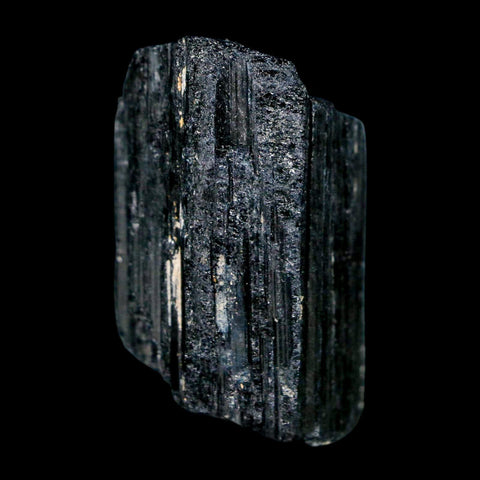 1.9" Natural Rough Black Tourmaline Mineral Crystal Specimen Schorl Brazil - Fossil Age Minerals