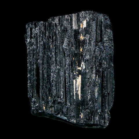 1.9" Natural Rough Black Tourmaline Mineral Crystal Specimen Schorl Brazil - Fossil Age Minerals