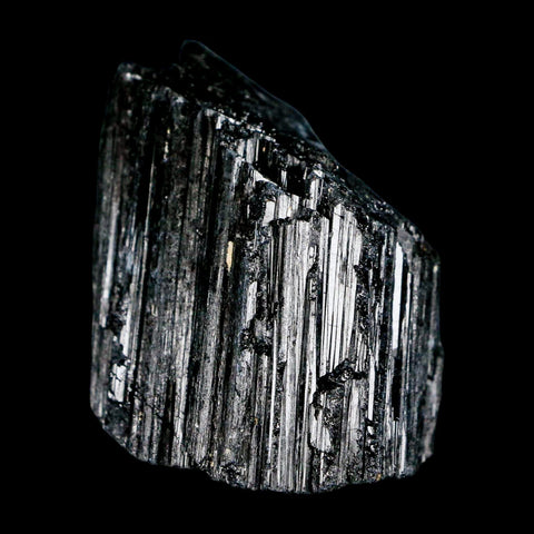 2.4" Natural Rough Black Tourmaline Mineral Crystal Specimen Schorl Brazil - Fossil Age Minerals