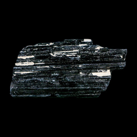 3.1" Natural Rough Black Tourmaline Mineral Crystal Specimen Schorl Brazil