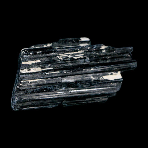 3.1" Natural Rough Black Tourmaline Mineral Crystal Specimen Schorl Brazil - Fossil Age Minerals