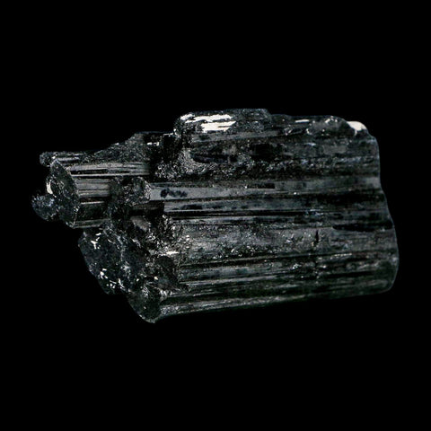 3.1" Natural Rough Black Tourmaline Mineral Crystal Specimen Schorl Brazil - Fossil Age Minerals