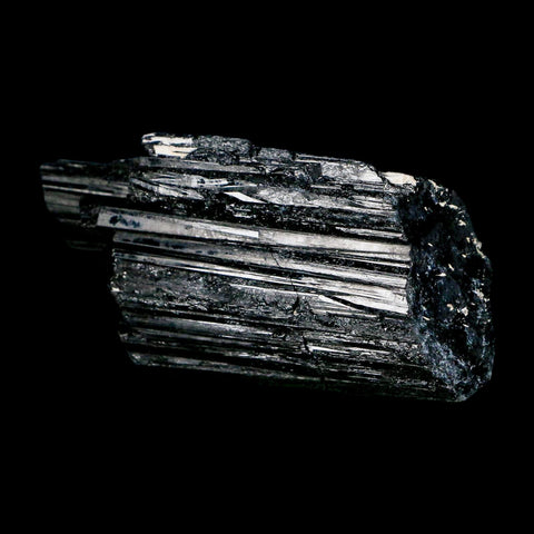 3.1" Natural Rough Black Tourmaline Mineral Crystal Specimen Schorl Brazil - Fossil Age Minerals
