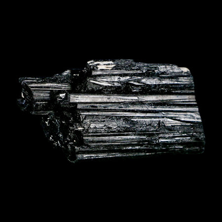 3.1" Natural Rough Black Tourmaline Mineral Crystal Specimen Schorl Brazil