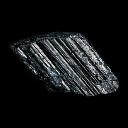 2.4" Natural Rough Black Tourmaline Mineral Crystal Specimen Schorl Brazil
