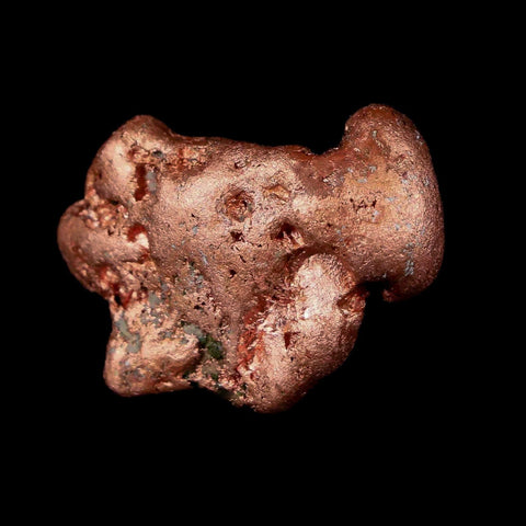 1.1" Solid Native Copper Polished Nugget Mineral Keweenaw Michigan - Fossil Age Minerals