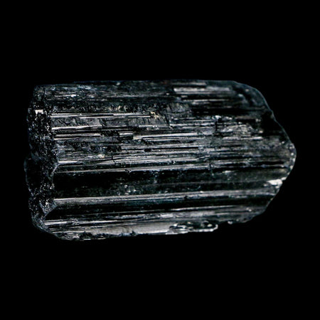 2.7" Natural Rough Black Tourmaline Mineral Crystal Specimen Schorl Brazil