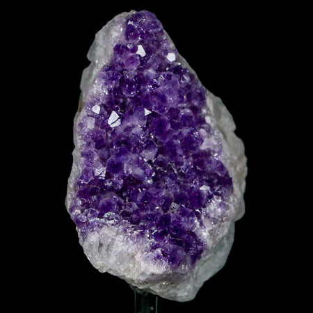 2.6" Amethyst Crystal Cluster Mineral Specimen Brazil Custom Medal Stand
