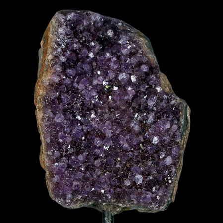 3.5" Amethyst Crystal Cluster Mineral Specimen Brazil Custom Medal Stand