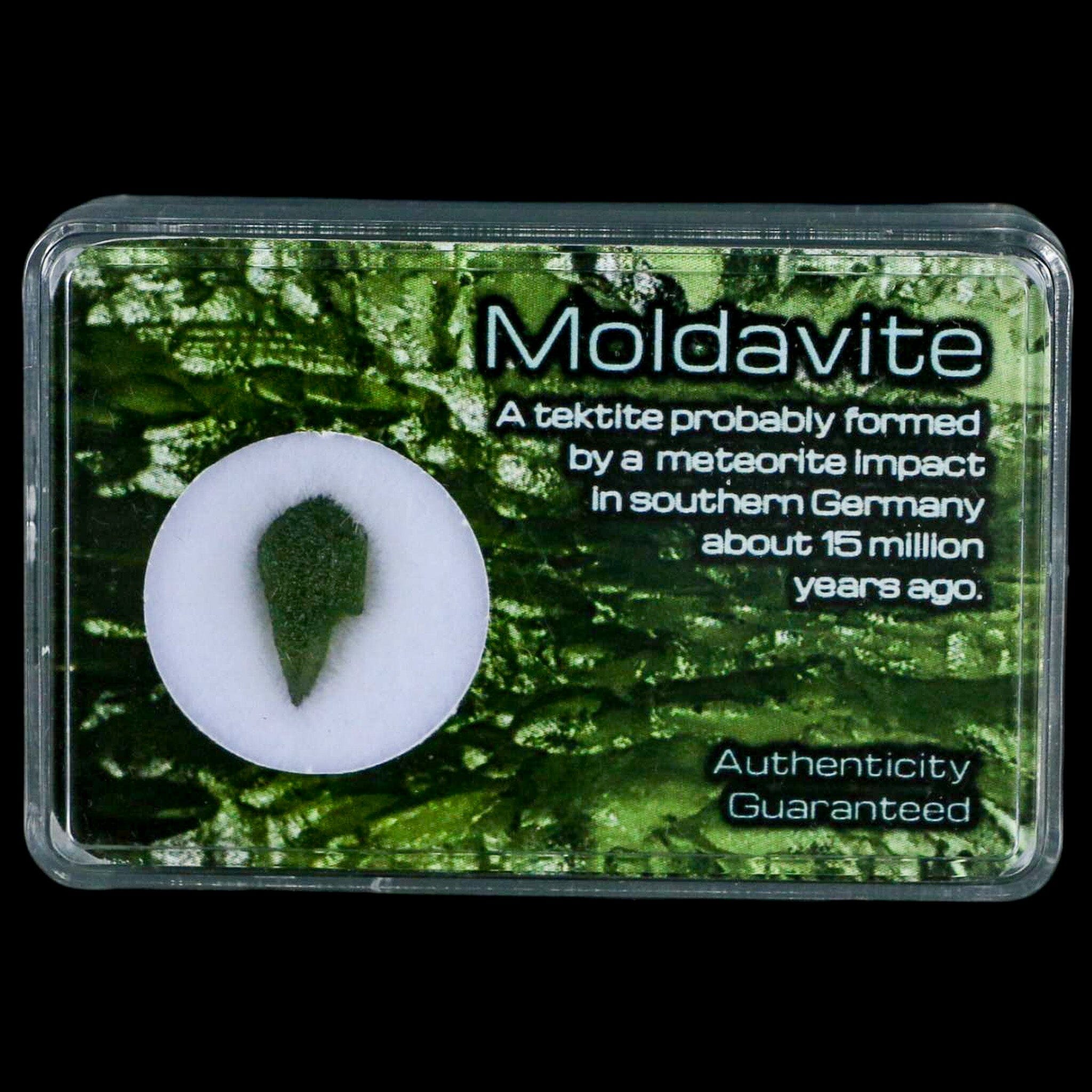 Moldavite Tektite Green Glass Meteorite Specimen Southern Germany Display - Fossil Age Minerals