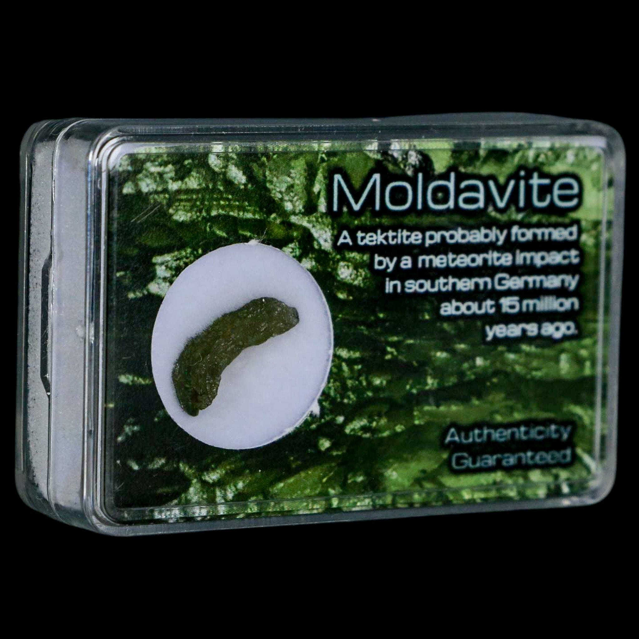 Moldavite Tektite Green Glass Meteorite Specimen Southern Germany Display - Fossil Age Minerals