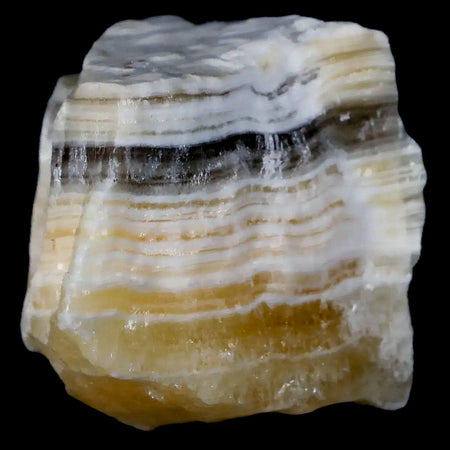 1.9" Natural Rough Zebra Calcite Crystal Mineral Specimen Nuevo Leon Mexico
