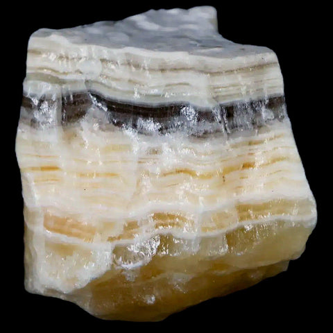 1.9" Natural Rough Zebra Calcite Crystal Mineral Specimen Nuevo Leon Mexico - Fossil Age Minerals
