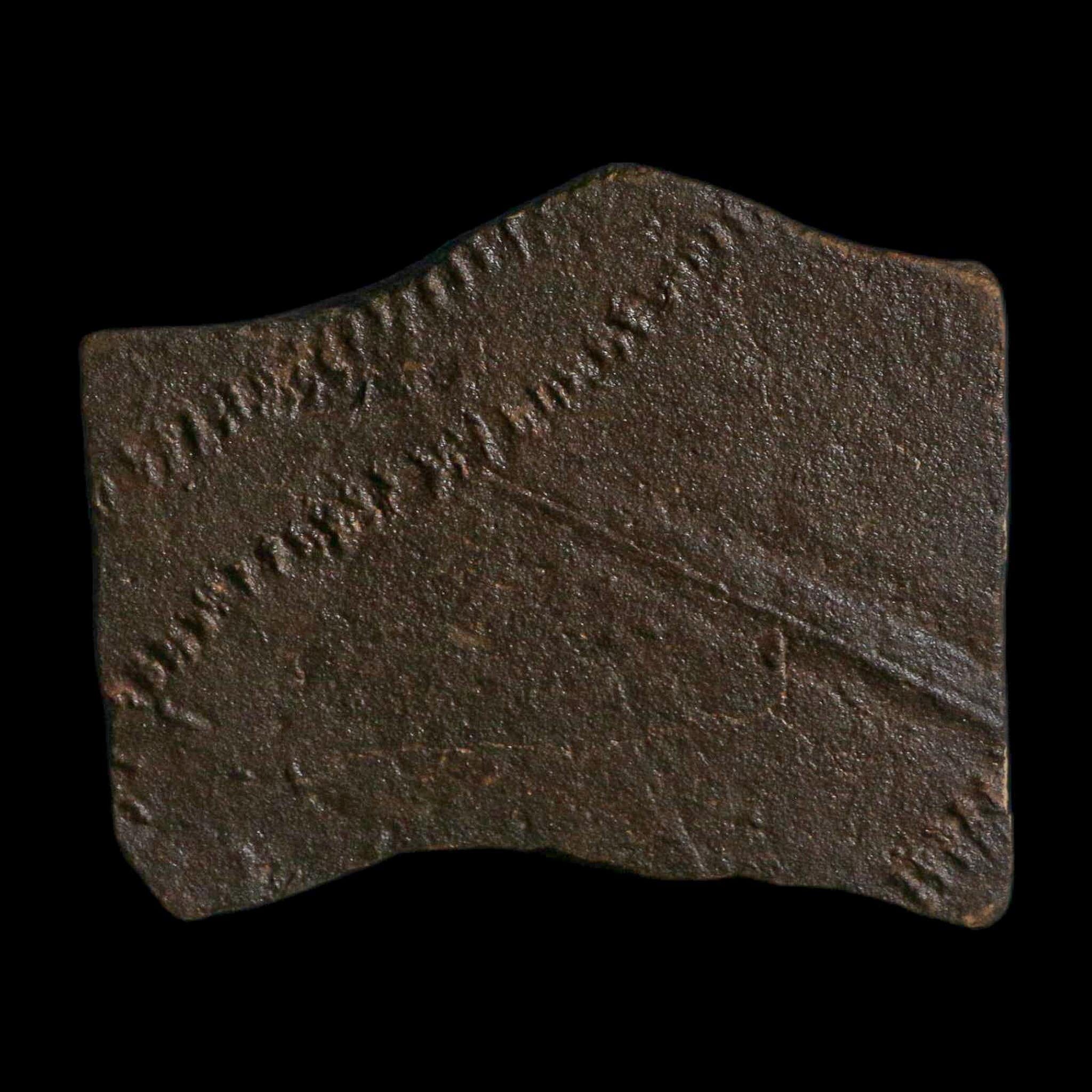 3.8" Trilobite Trackway Cruziana Plate Fossil Ordovician Age Ouzina Morocco - Fossil Age Minerals
