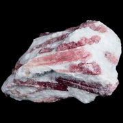 4.2" Natural Rough Pink Tourmaline on Crystal Quartz Mineral Specimen Brazil