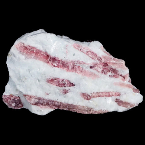 4.2" Natural Rough Pink Tourmaline on Crystal Quartz Mineral Specimen Brazil - Fossil Age Minerals