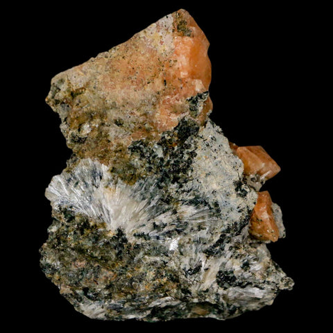 2.3" Orange Chabazite Zeolite Mineral Specimen Er Rachidia Province, Morocco - Fossil Age Minerals