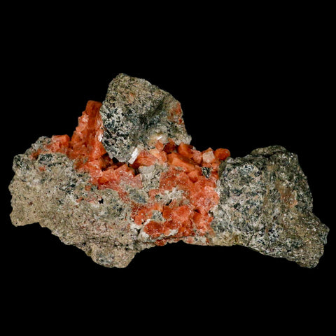 5.2" Orange Chabazite Zeolite Mineral Specimen Er Rachidia Province, Morocco - Fossil Age Minerals