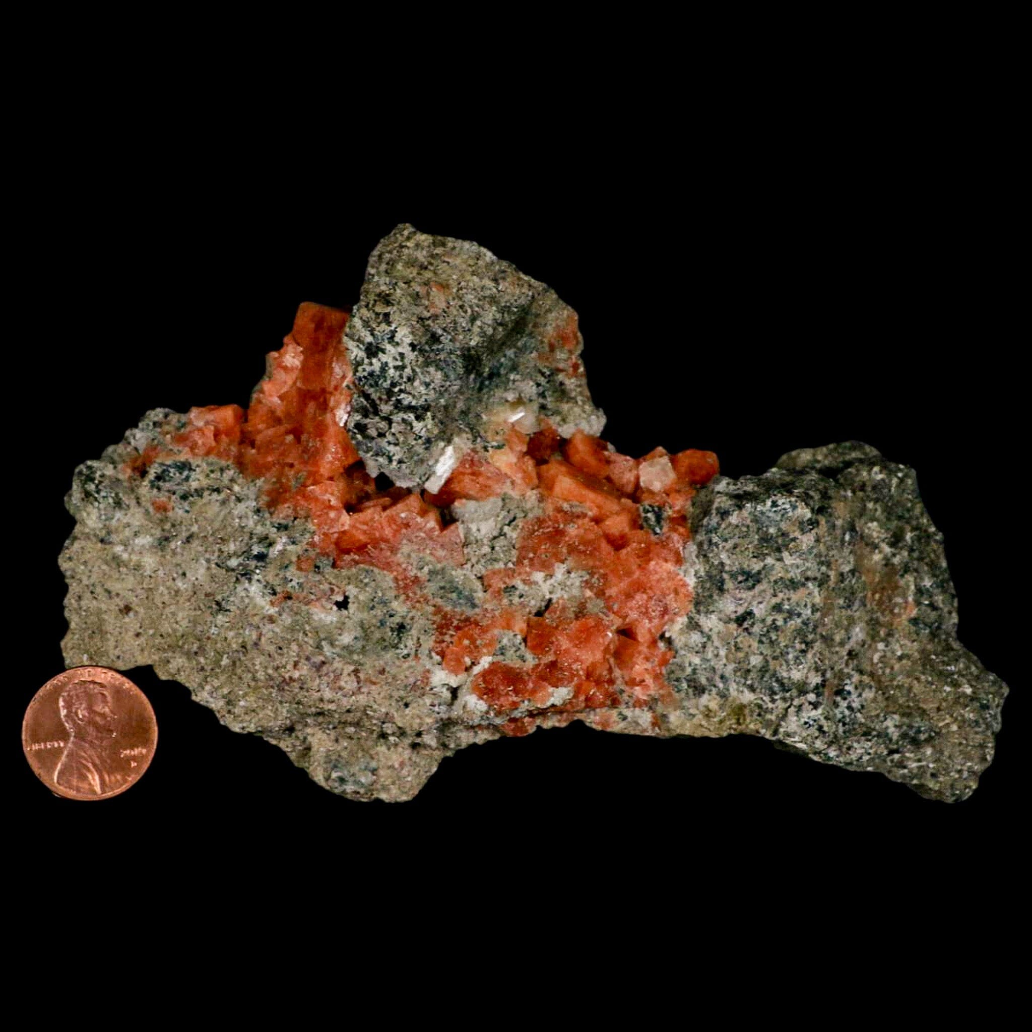 5.2" Orange Chabazite Zeolite Mineral Specimen Er Rachidia Province, Morocco - Fossil Age Minerals