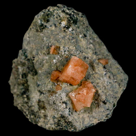 1.8" Orange Chabazite Zeolite Mineral Specimen Er Rachidia Province, Morocco