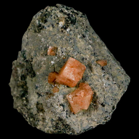 1.8" Orange Chabazite Zeolite Mineral Specimen Er Rachidia Province, Morocco - Fossil Age Minerals