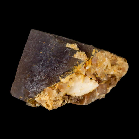 2.2" Purple Fluorite Crystal Cube Mineral Specimen Taourirt Morocco - Fossil Age Minerals