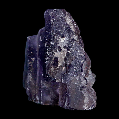 2.3" Purple Fluorite Crystal Cube Cluster Mineral Specimen Taourirt Morocco - Fossil Age Minerals
