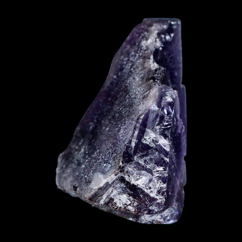 2.3" Purple Fluorite Crystal Cube Cluster Mineral Specimen Taourirt Morocco - Fossil Age Minerals