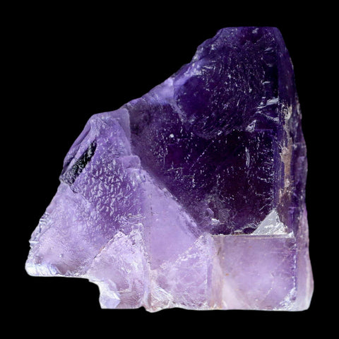 2.3" Purple Fluorite Crystal Cube Cluster Mineral Specimen Taourirt Morocco - Fossil Age Minerals