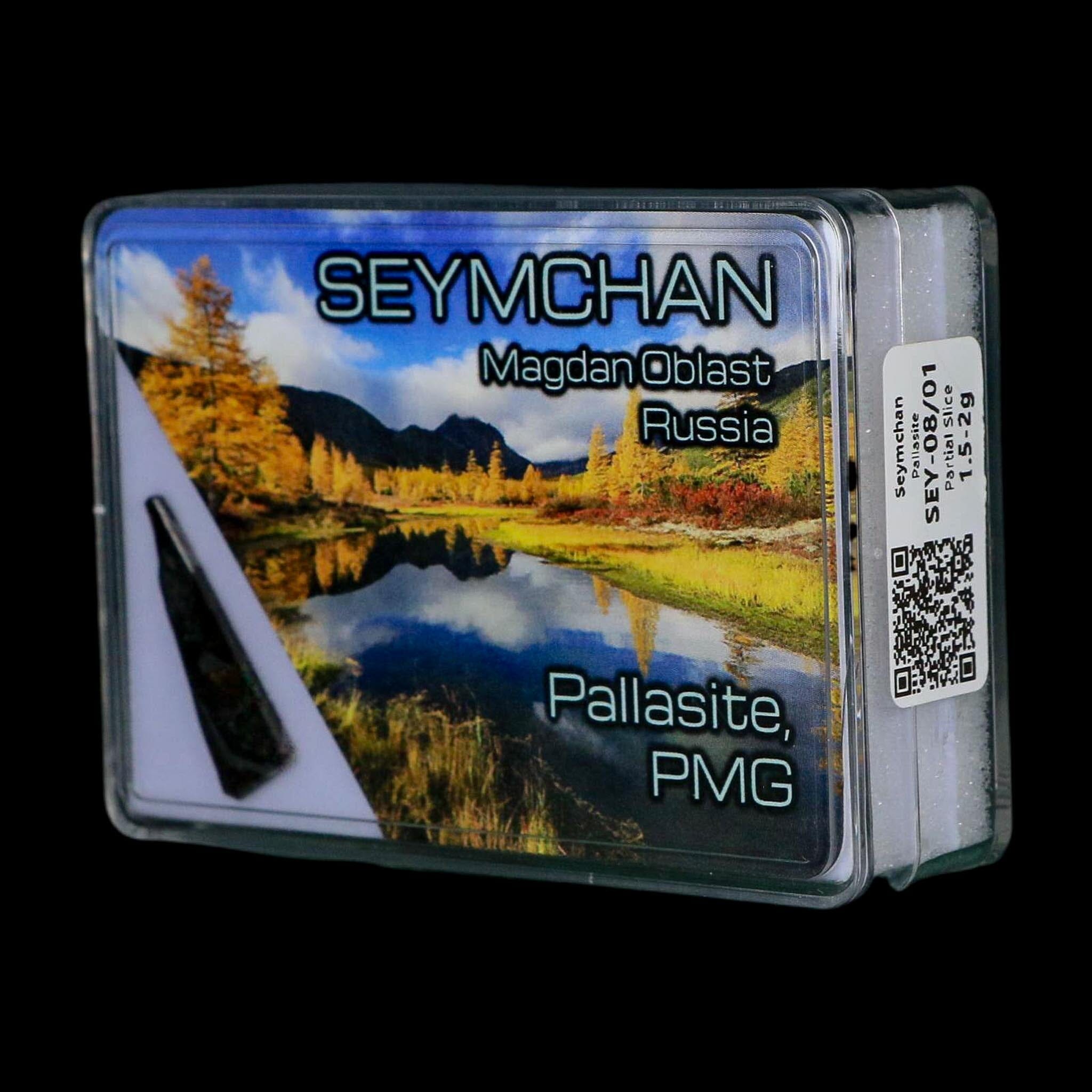 Seymchan Pallasite PMG Meteorite Specimen Magdanoblast Russia Display 1.30 Gram - Fossil Age Minerals
