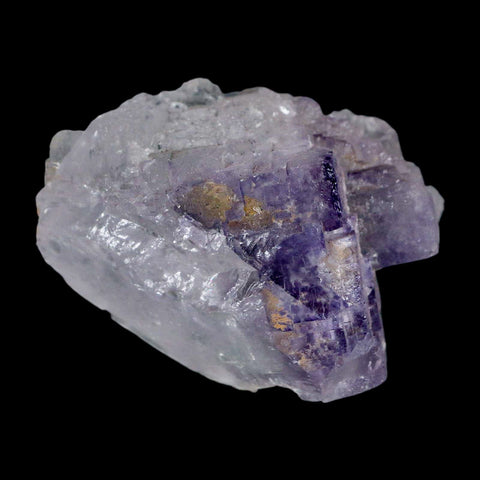 3" Purple Fluorite Crystal Cube Cluster Mineral Specimen Taourirt Morocco - Fossil Age Minerals