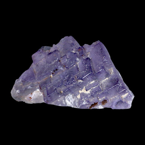 4.3" Purple Fluorite Crystal Cube Cluster Mineral Specimen Taourirt Morocco - Fossil Age Minerals