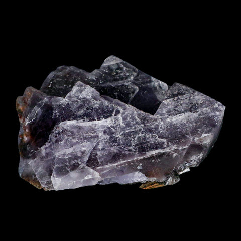 3.7" Purple Fluorite Crystal Cube Cluster Mineral Specimen Taourirt Morocco - Fossil Age Minerals