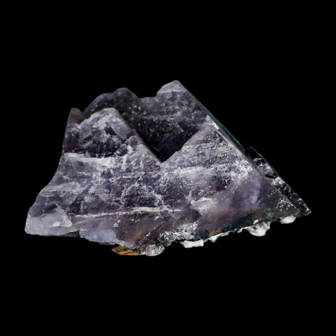 3.7" Purple Fluorite Crystal Cube Cluster Mineral Specimen Taourirt Morocco - Fossil Age Minerals