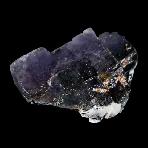 3.7" Purple Fluorite Crystal Cube Cluster Mineral Specimen Taourirt Morocco - Fossil Age Minerals