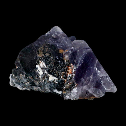 3.7" Purple Fluorite Crystal Cube Cluster Mineral Specimen Taourirt Morocco - Fossil Age Minerals