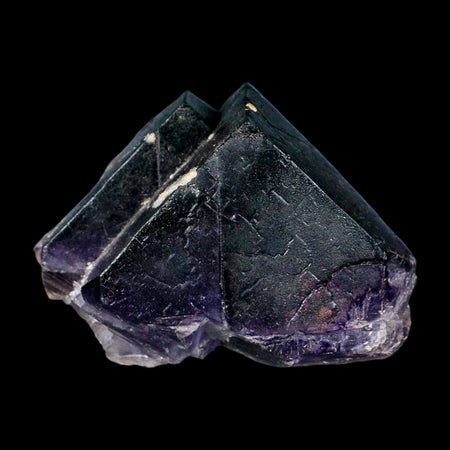 4" Purple Fluorite Crystal Cube Cluster Mineral Specimen Taourirt Morocco