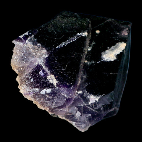 4" Purple Fluorite Crystal Cube Cluster Mineral Specimen Taourirt Morocco - Fossil Age Minerals