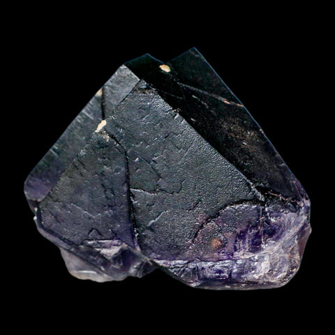 4" Purple Fluorite Crystal Cube Cluster Mineral Specimen Taourirt Morocco - Fossil Age Minerals