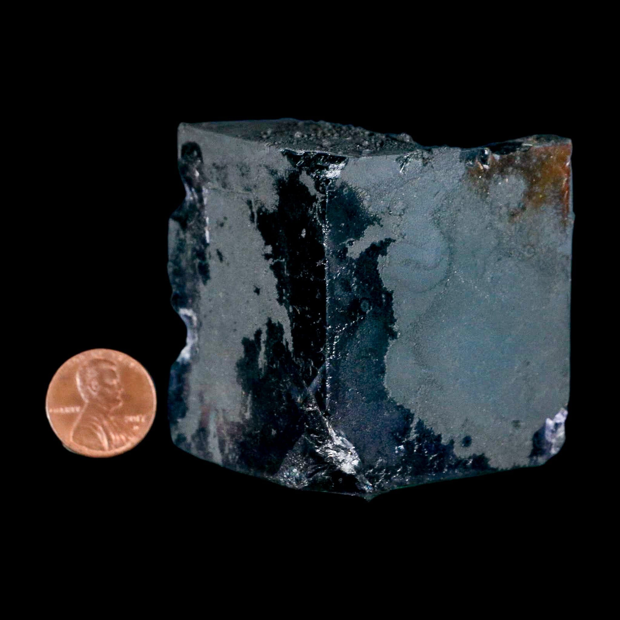 2.7" Purple Fluorite Crystal Cube Mineral Specimen Taourirt Morocco - Fossil Age Minerals