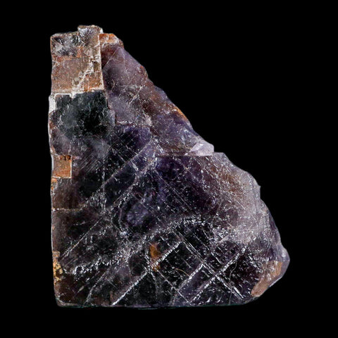 3.1" Purple Fluorite Crystal Cube Mineral Specimen Taourirt Morocco - Fossil Age Minerals