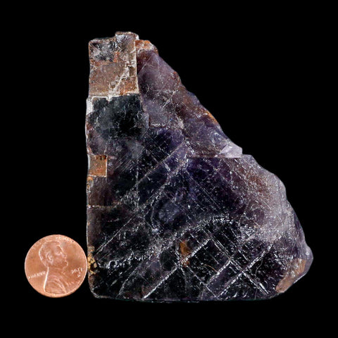 3.1" Purple Fluorite Crystal Cube Mineral Specimen Taourirt Morocco - Fossil Age Minerals
