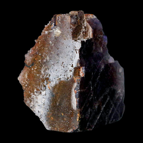 3.1" Purple Fluorite Crystal Cube Mineral Specimen Taourirt Morocco - Fossil Age Minerals