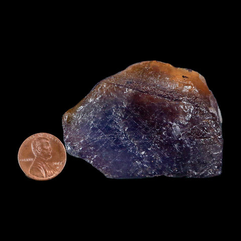 2.4" Purple Fluorite Crystal Cube Mineral Specimen Taourirt Morocco - Fossil Age Minerals