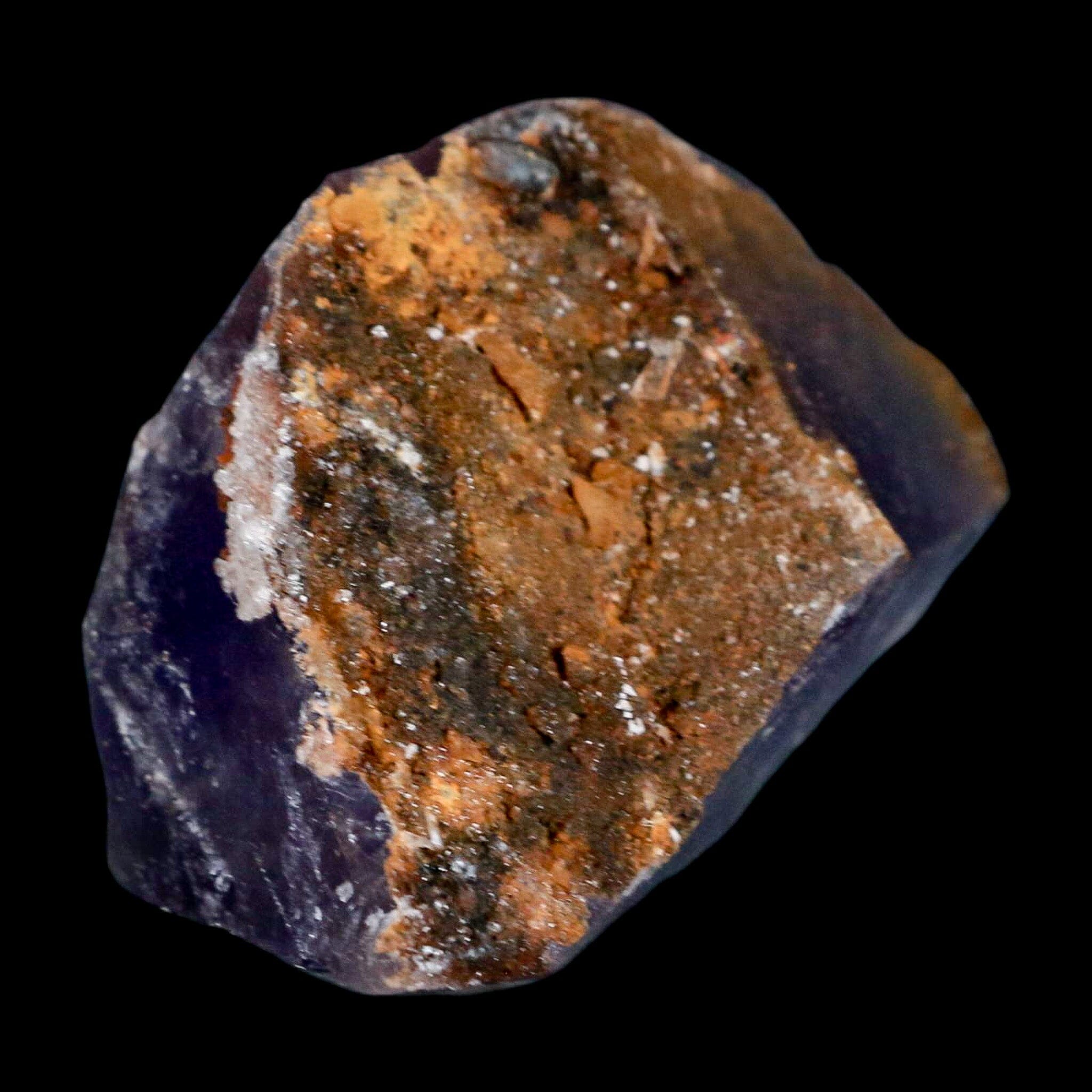 2.4" Purple Fluorite Crystal Cube Mineral Specimen Taourirt Morocco - Fossil Age Minerals