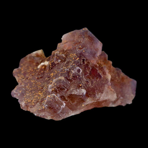 2.1" Purple Fluorite Crystal Cube Cluster Mineral Specimen Taourirt Morocco - Fossil Age Minerals